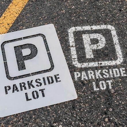 Custom Pavement Stencils