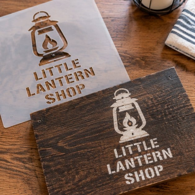 Customer photo of a custom stencil sign